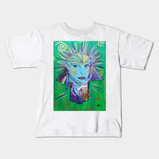 THE GODDESS WITHIN HAMSA by Harriette Knight Kids T-Shirt